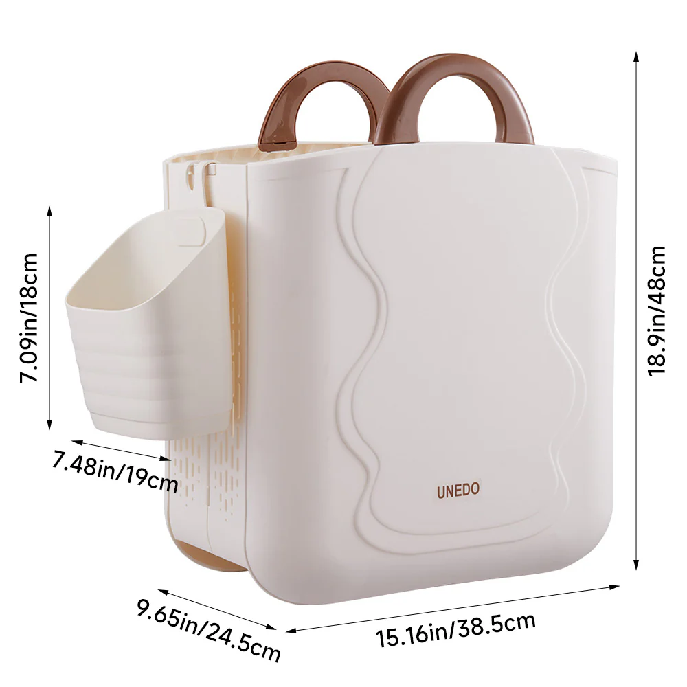 Lifeideas Foldable Laundry Basket with Underwear Basket - Image 10