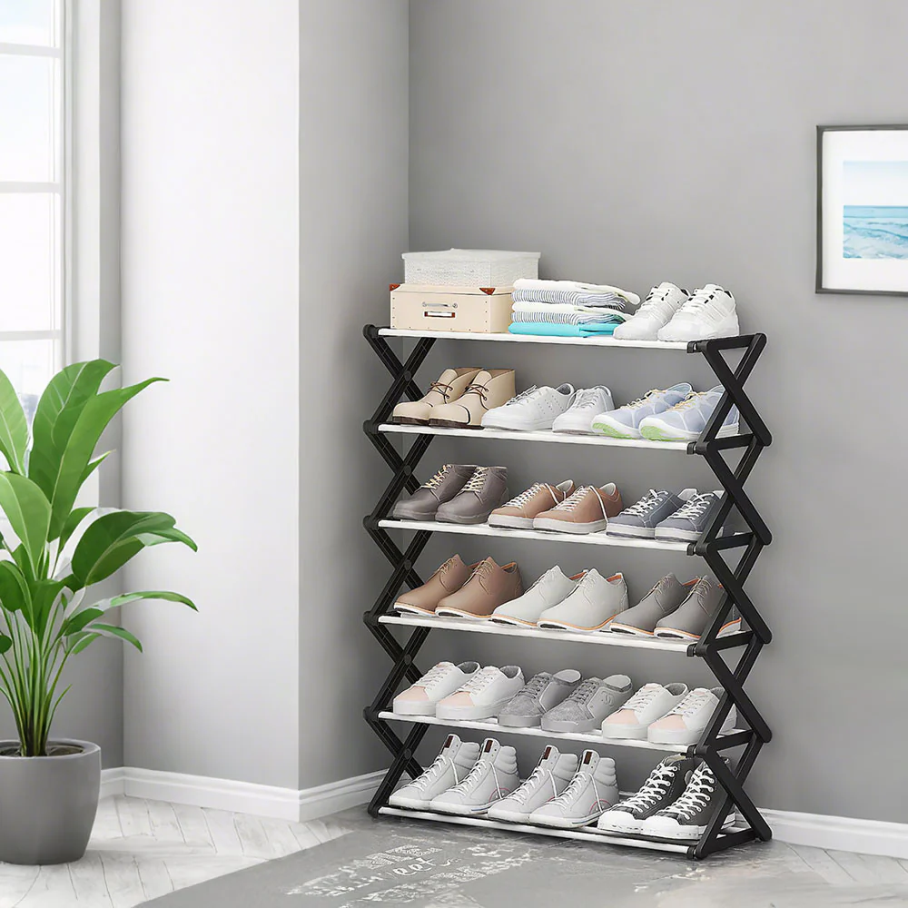 Lifeideas Foldable Multi-Tier Metal Shoe Rack - Image 2