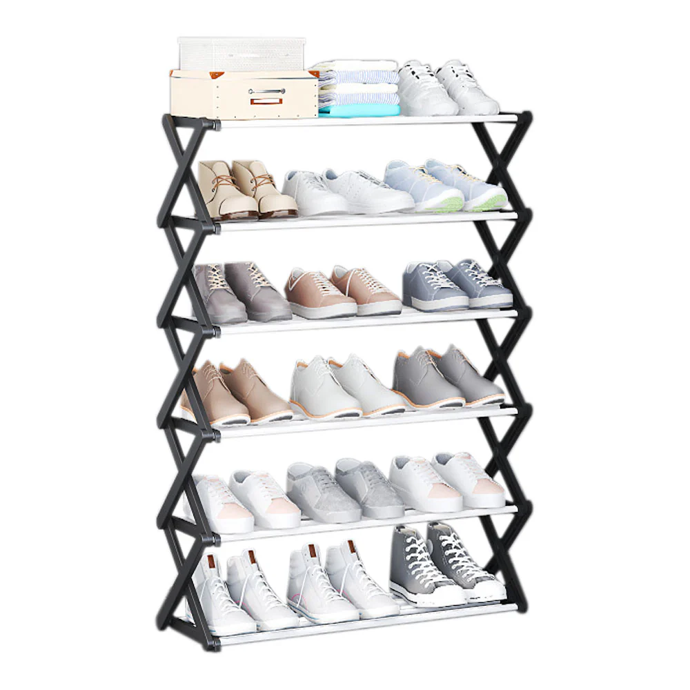 Lifeideas Foldable Multi-Tier Metal Shoe Rack - Image 3