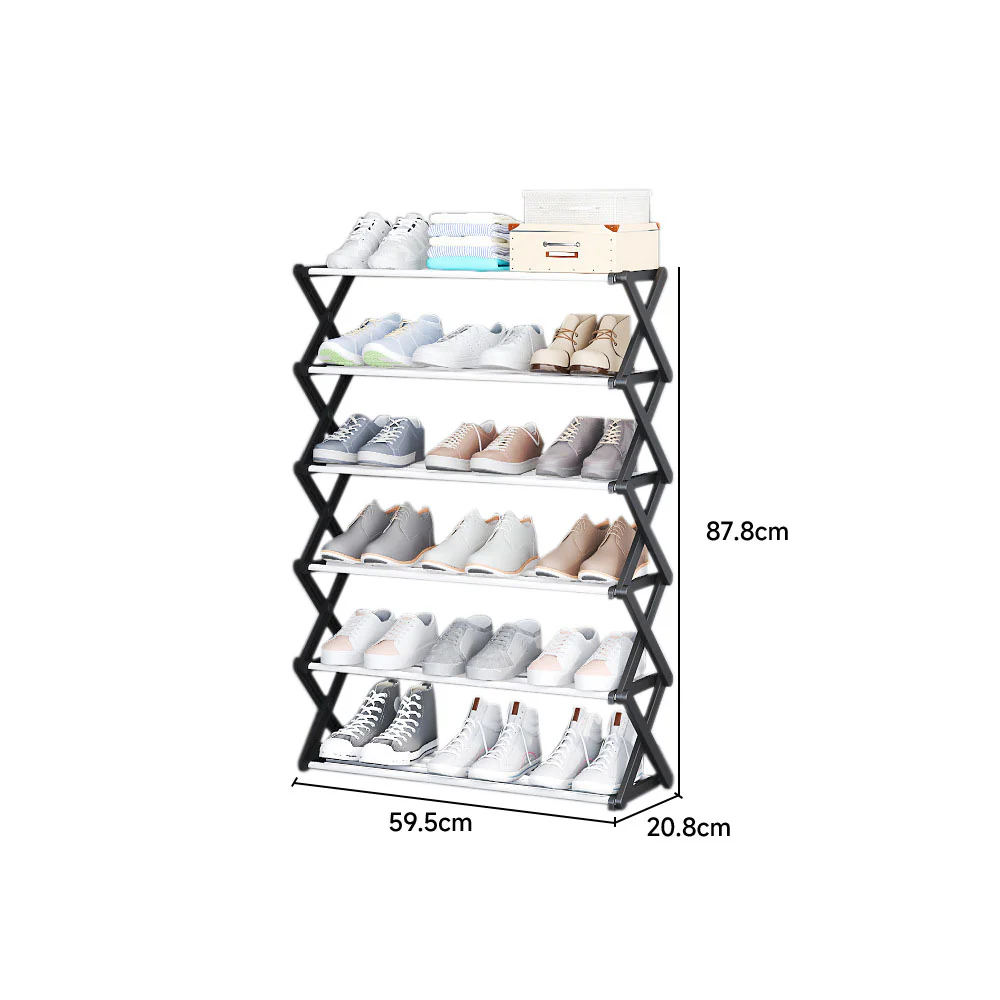 Lifeideas Foldable Multi-Tier Metal Shoe Rack - Image 7