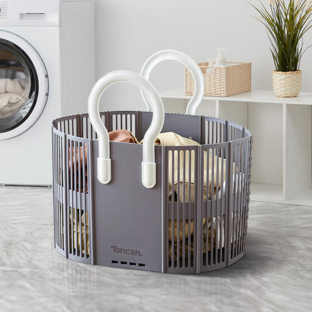 Lifeideas Foldable Plastic Laundry Basket - Image 2