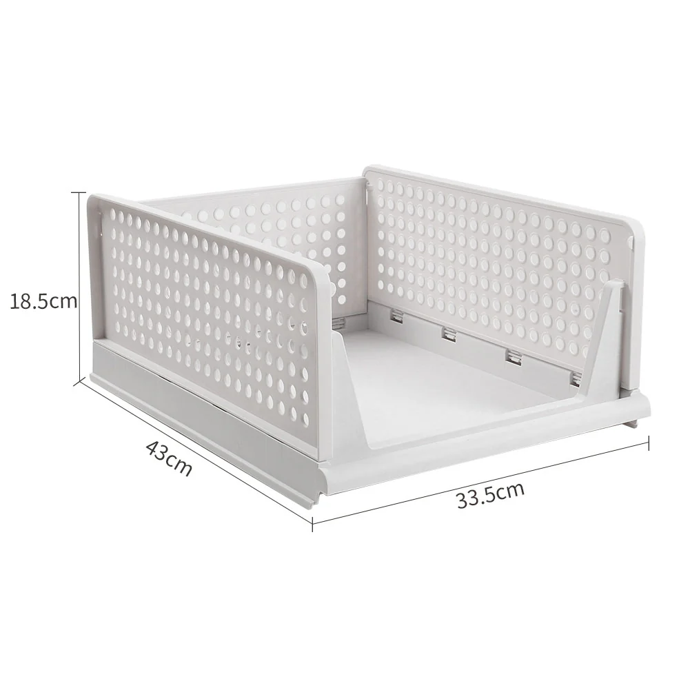 Lifeideas Foldable Stackable Drawer Storage Basket - Image 8