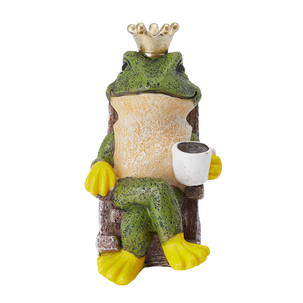 Lifeideas Frog Prince Figurine Resin Tabletop Ornament - Image 3