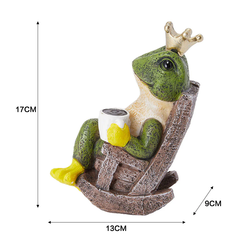 Lifeideas Frog Prince Figurine Resin Tabletop Ornament - Image 9