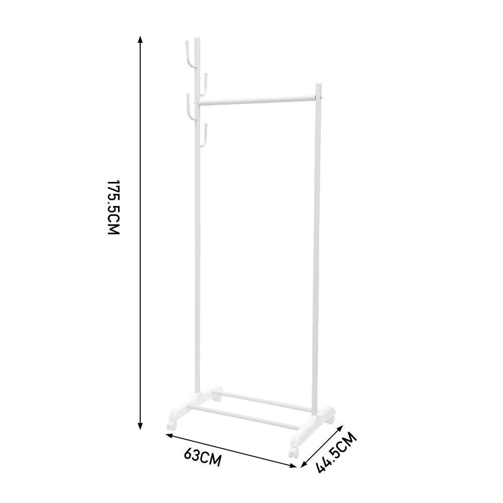 Lifeideas Garment Hanging Rack on Wheels - Image 7