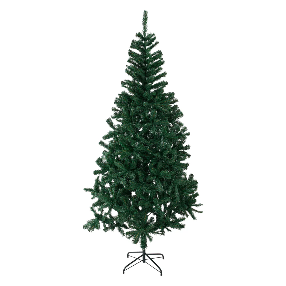 Lifeideas Green Artificial Christmas Tree with Metal Stand - Image 3