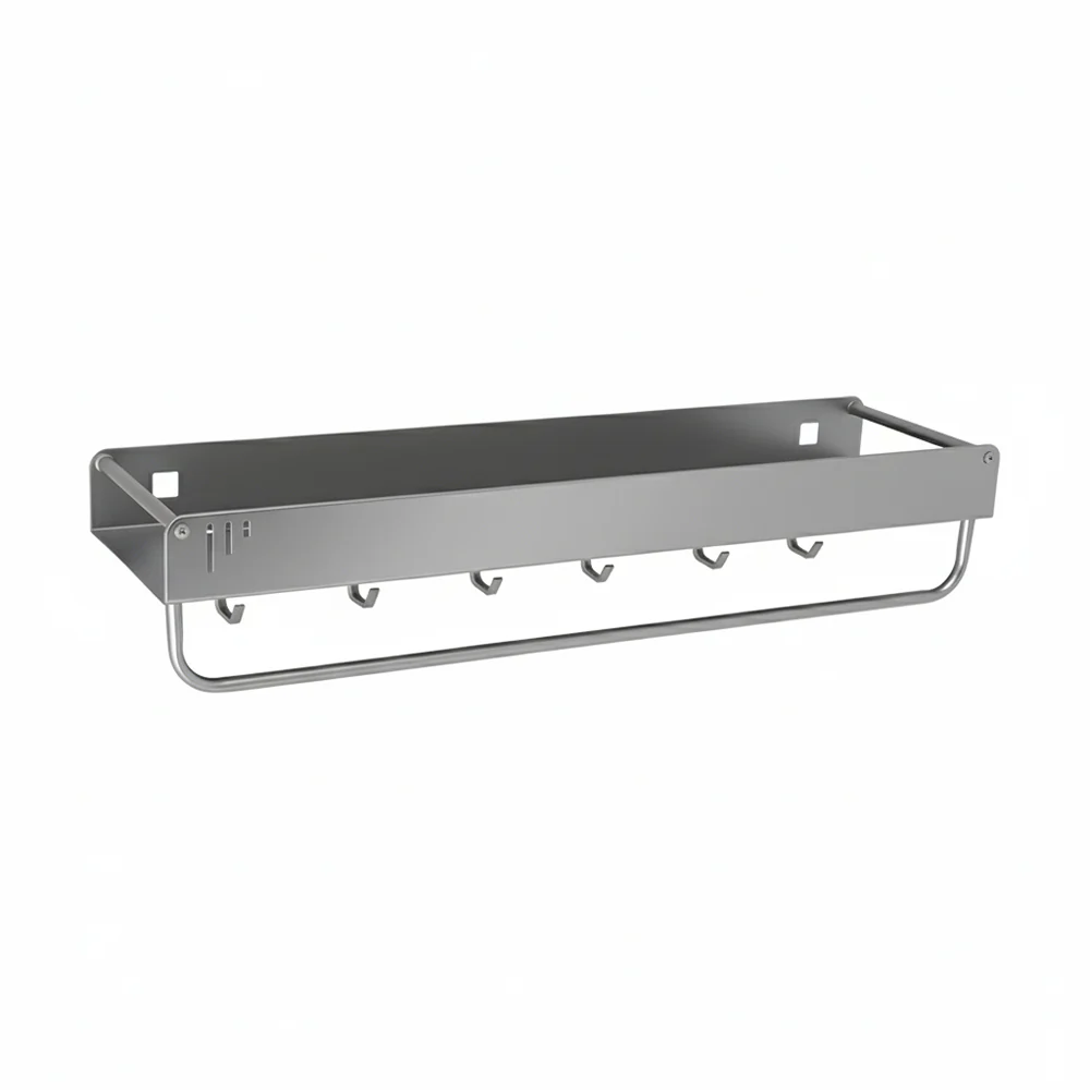 Lifeideas Grey Wall-Mounted Spice Rack
