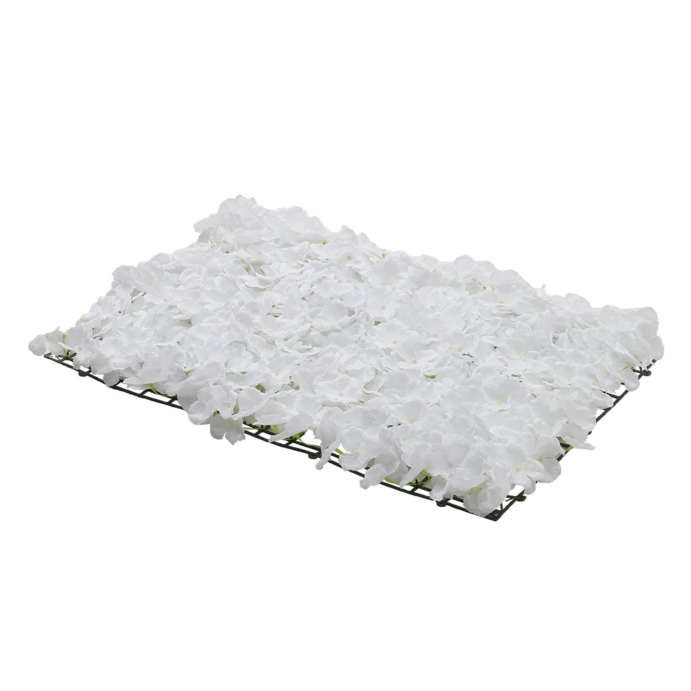 Lifeideas Handcrafted White Silk Hydrangea Flower Panel - Image 8