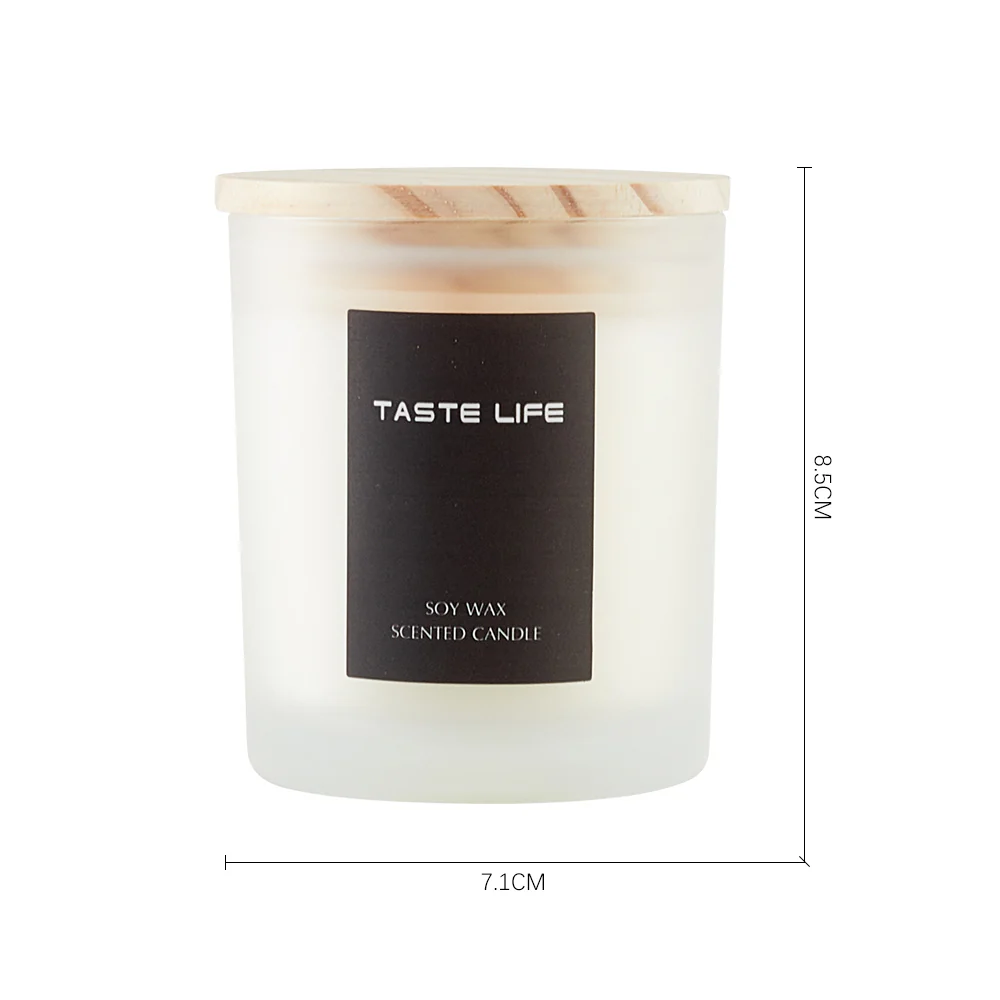 Lifeideas Handmade Soy Wax Scented Candle In Frosted Glass Jar - Image 13