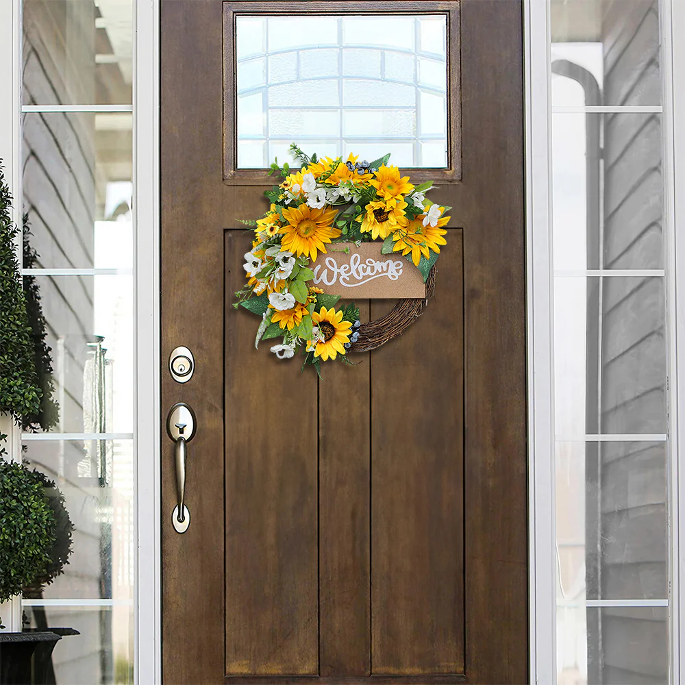 Lifeideas Hanging Silk Sunflower Decoration - Image 2