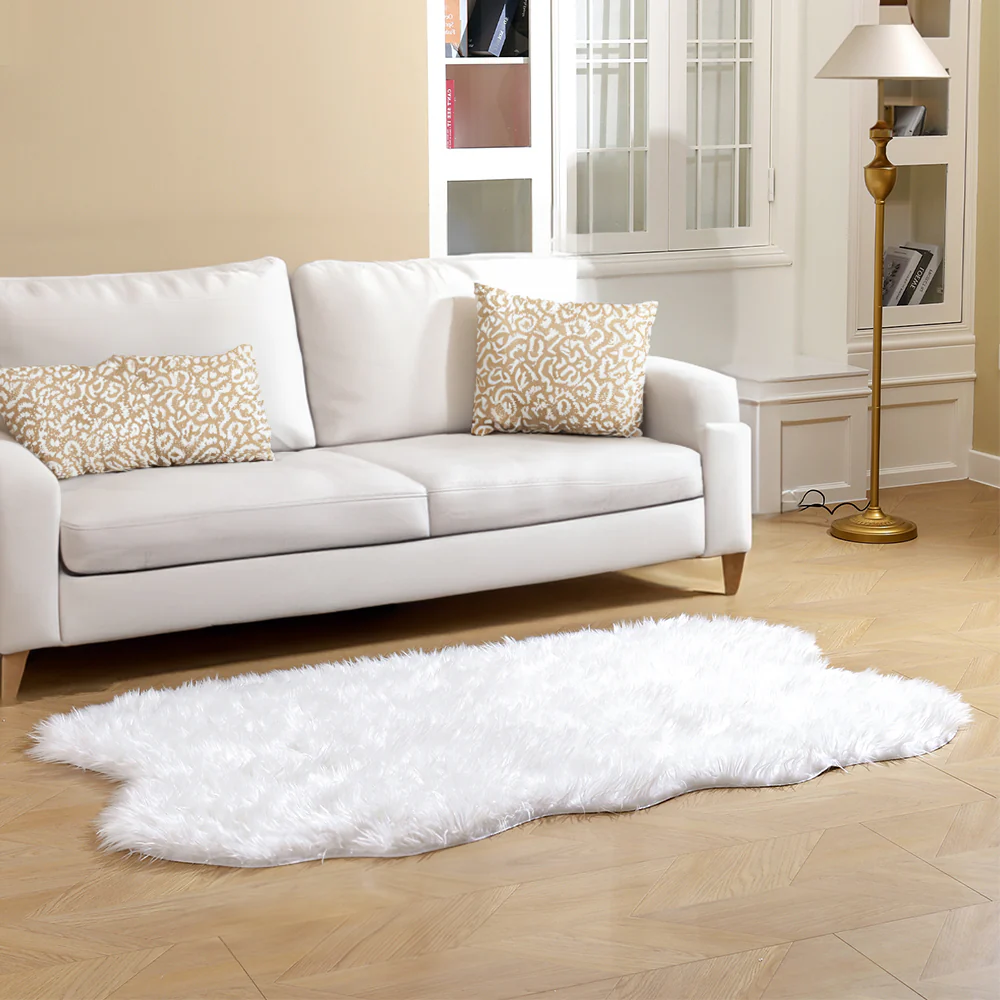 Lifeideas Irregular Shaped Super Soft Shaggy Area Rug - Image 2