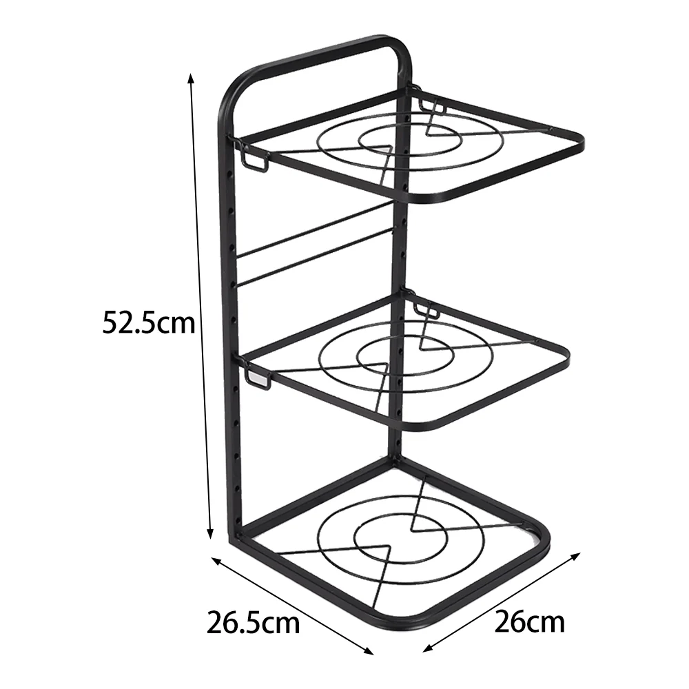 Lifeideas Kitchen Pot Pan Organizer Rack Adjustable Cookware Holder Stand - Image 9