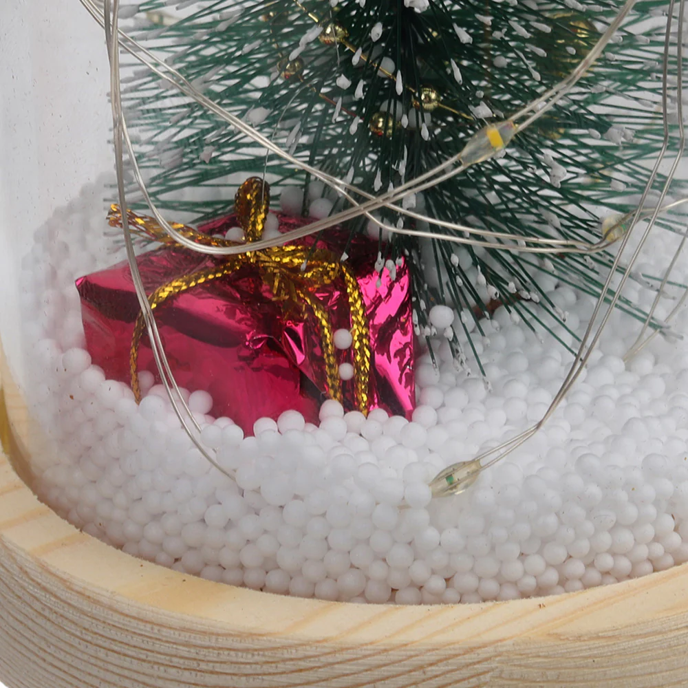 Lifeideas LED Glass Dome Christmas Tree Tabletop Ornament - Image 3