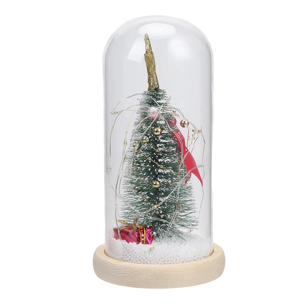 Lifeideas LED Glass Dome Christmas Tree Tabletop Ornament - Image 5