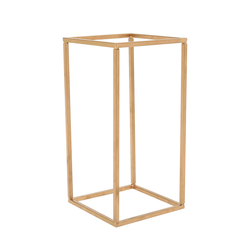 Lifeideas Metal Rectangular Flower Stand Pedestal for Wedding and Party Decor - Image 4