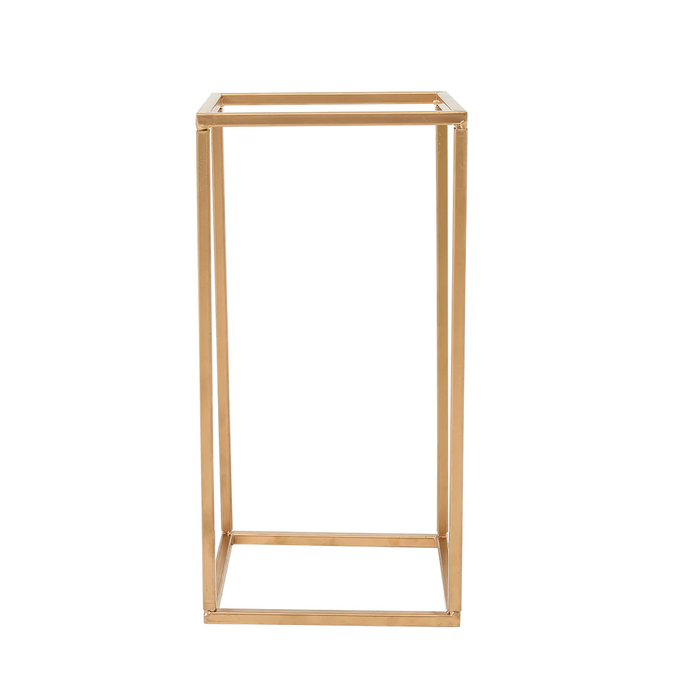 Lifeideas Metal Rectangular Flower Stand Pedestal for Wedding and Party Decor - Image 5