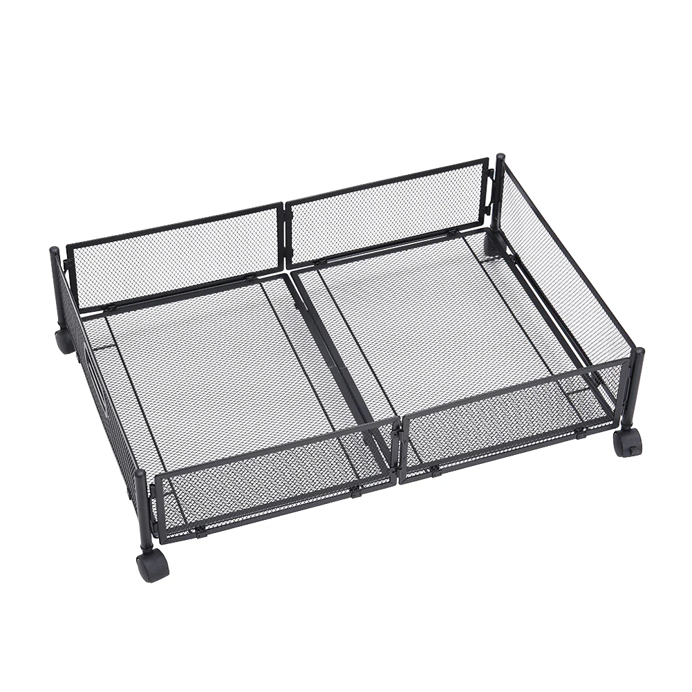 Lifeideas Metal Underbed Wheeled Storage Container - Image 3