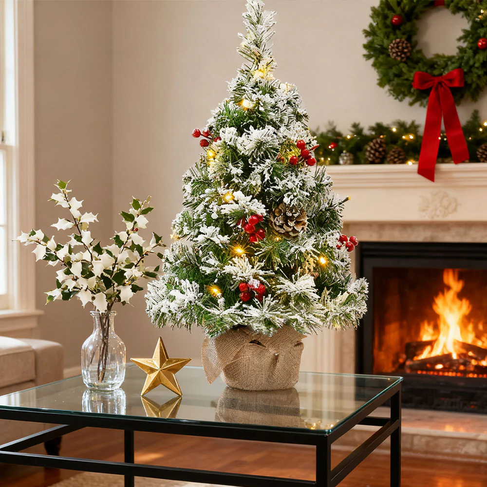 Lifeideas Mini Christmas Tree Set for Holiday Decoration - Image 4