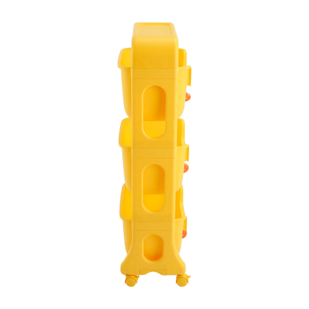 Lifeideas Mobile 3-Tier Kids Toy Storage Rack Shelf - Image 4