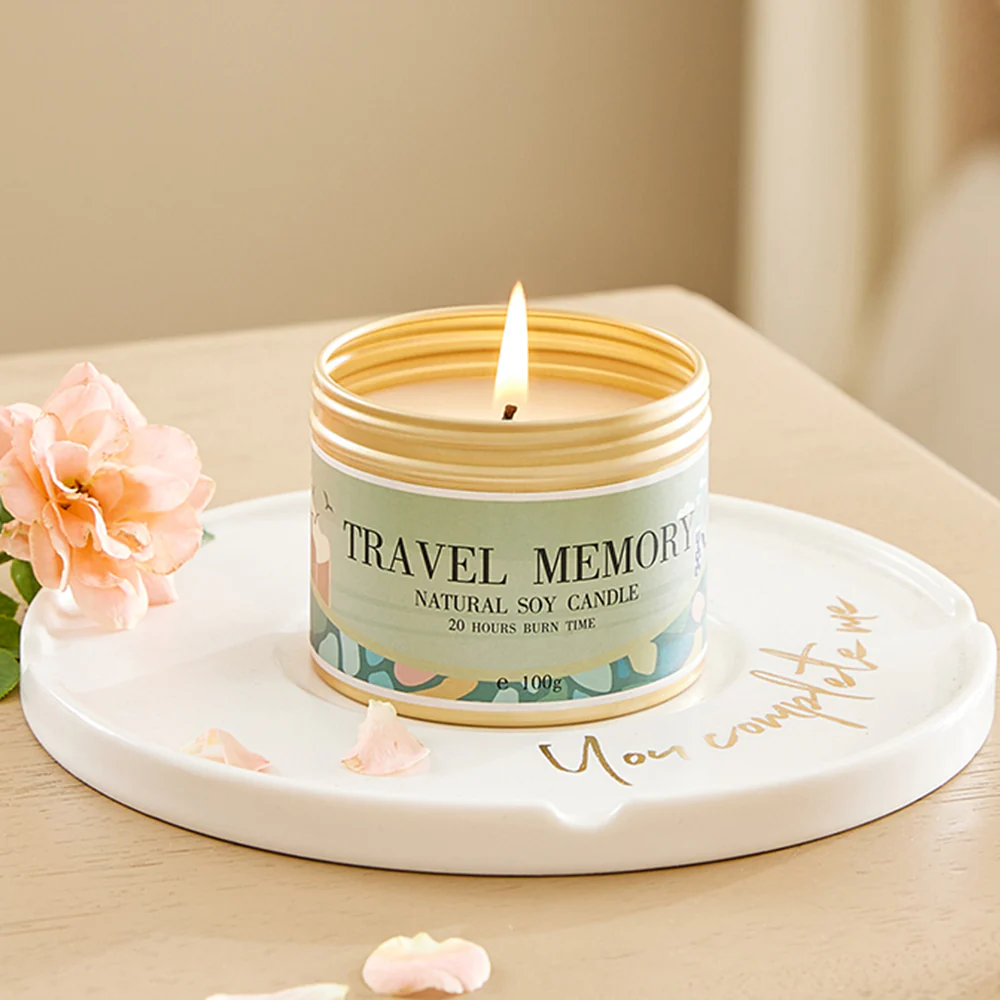 Lifeideas Natural Soy Wax Scented Candle - Image 2