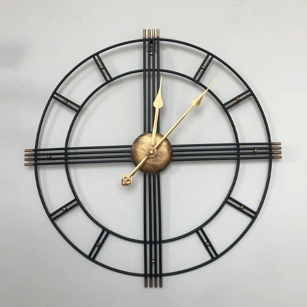 Lifeideas Oversized Decorative Cut Out Metal Wall Clock - Image 3