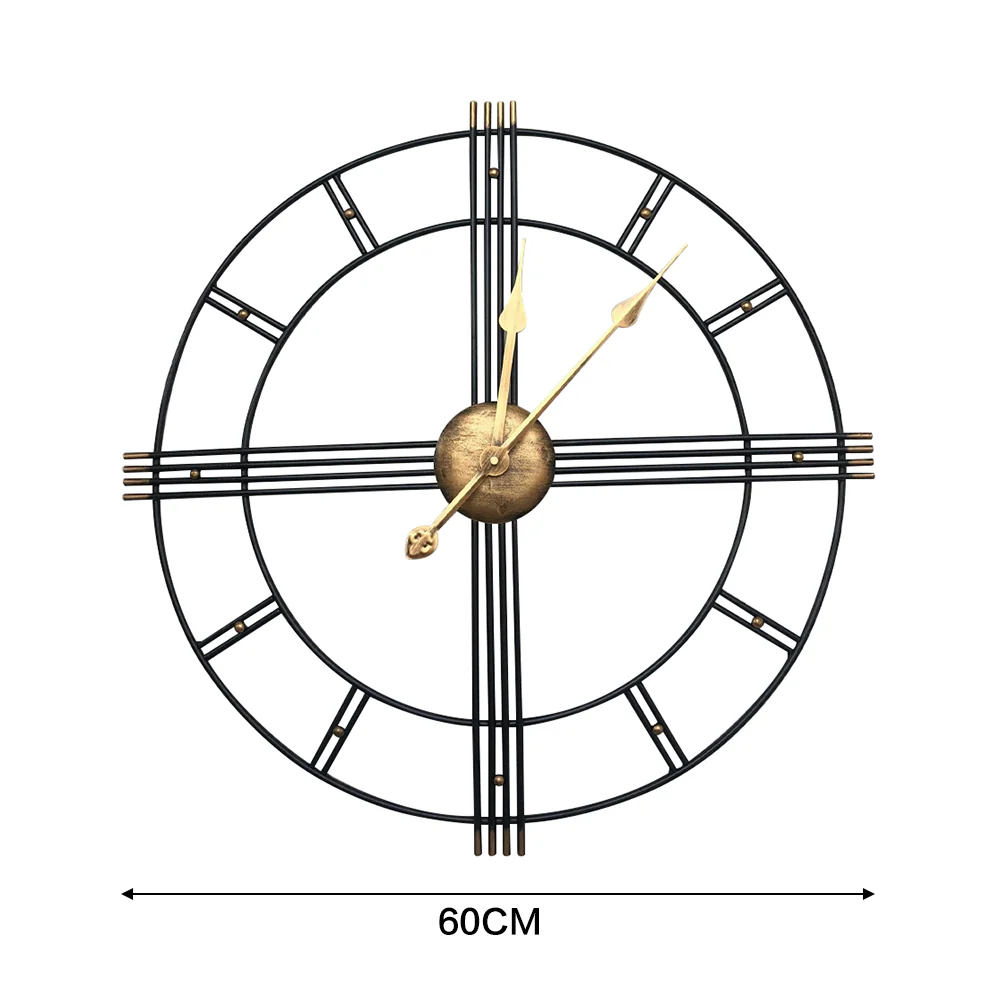 Lifeideas Oversized Decorative Cut Out Metal Wall Clock - Image 7