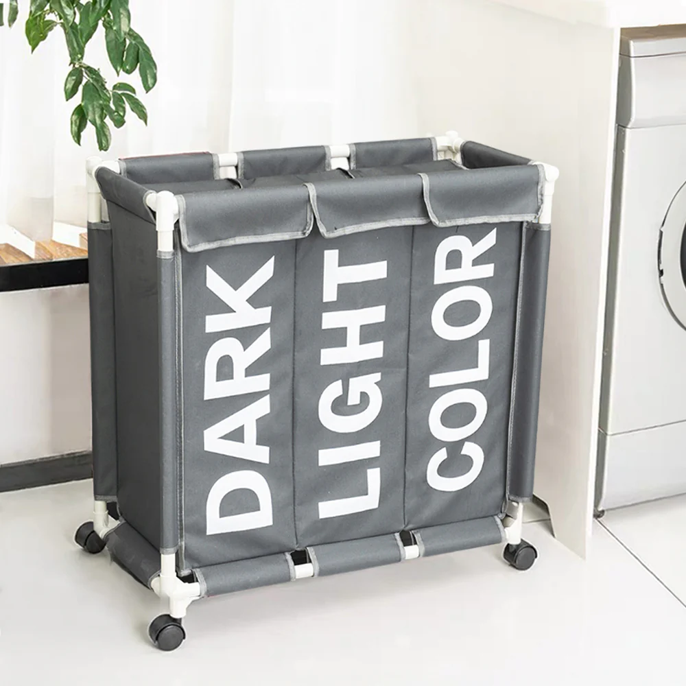 Lifeideas Oxford Fabric Laundry Storage Hamper - Image 2