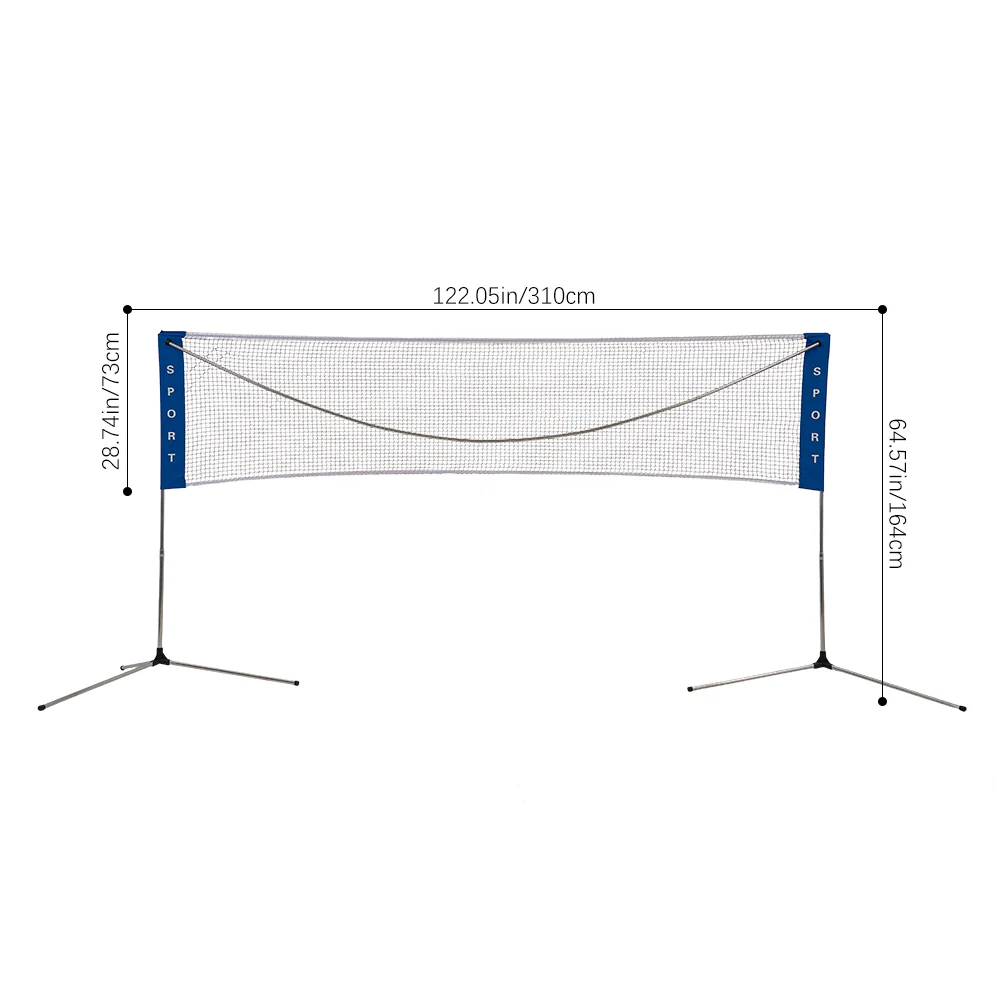 Lifeideas Portable Badminton Net with Height Adjustable Stand and Carry Bag - Image 9