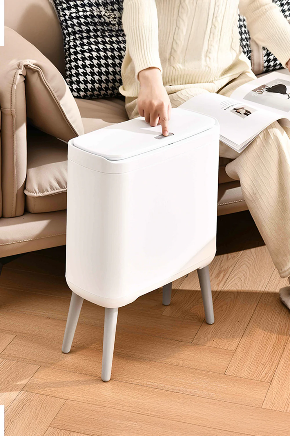 Lifeideas Press-Top Rubbish Bin - Image 9