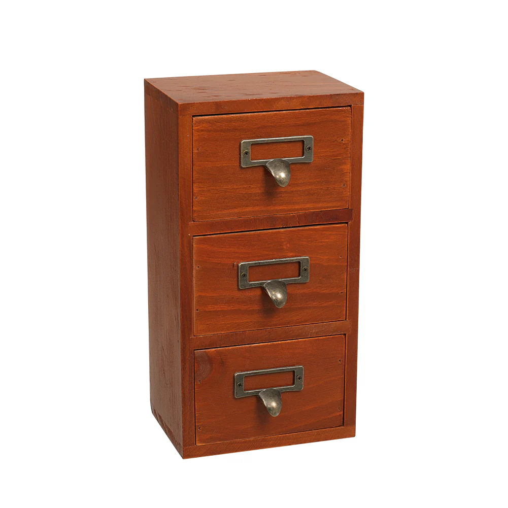 Lifeideas Retro Wooden Drawer Organizer Box - Image 4