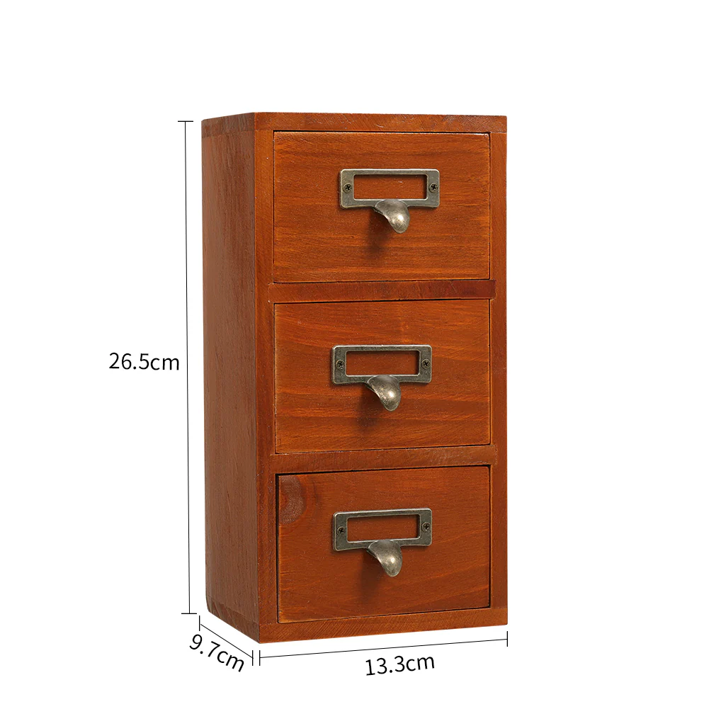 Lifeideas Retro Wooden Drawer Organizer Box - Image 7