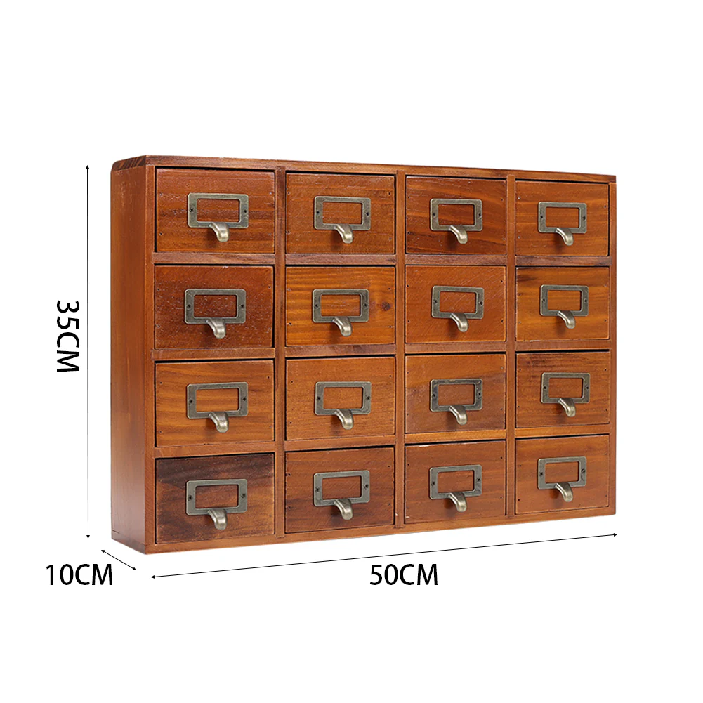Lifeideas Retro Wooden Drawer Organzier Box - Image 11