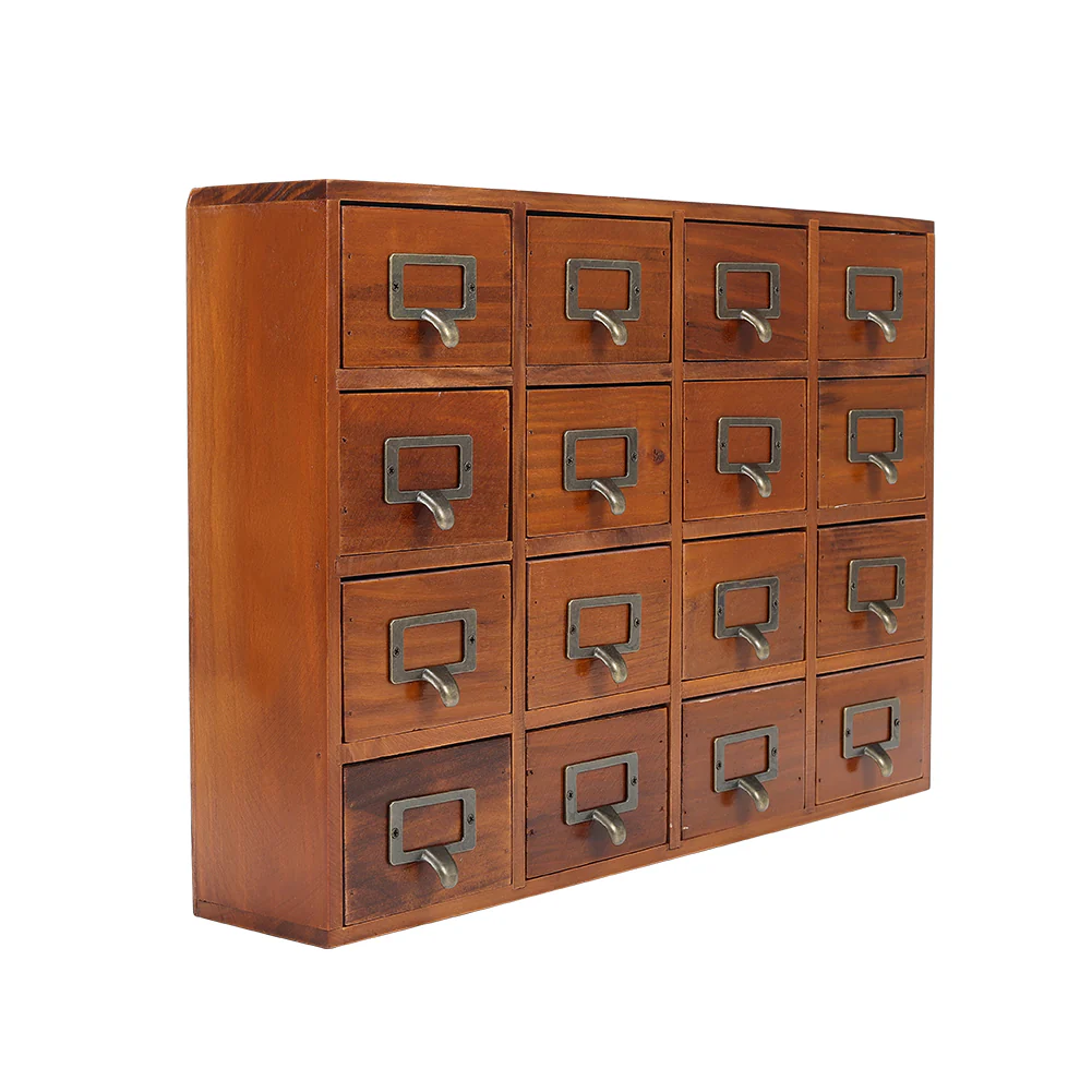 Lifeideas Retro Wooden Drawer Organzier Box - Image 4