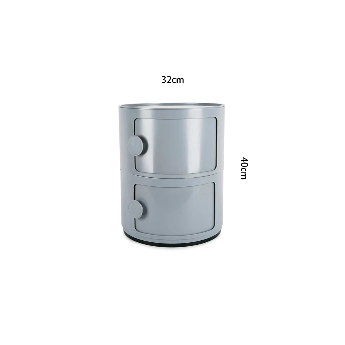 Lifeideas Round Multi-tier Drawer Storage Unit - Image 3