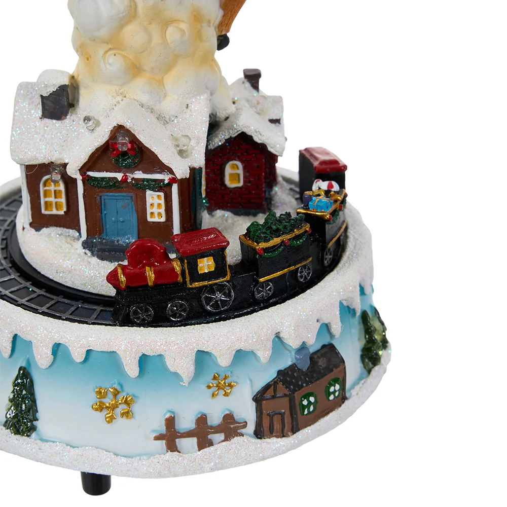 Lifeideas Santa Claus Reindeer Music Box Ornament - Image 6
