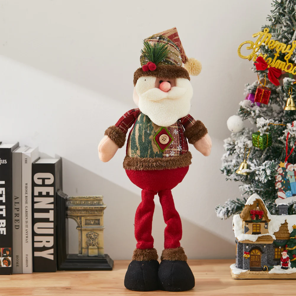 Lifeideas Santa Claus Standing Christmas Plush Doll Ornament - Image 2