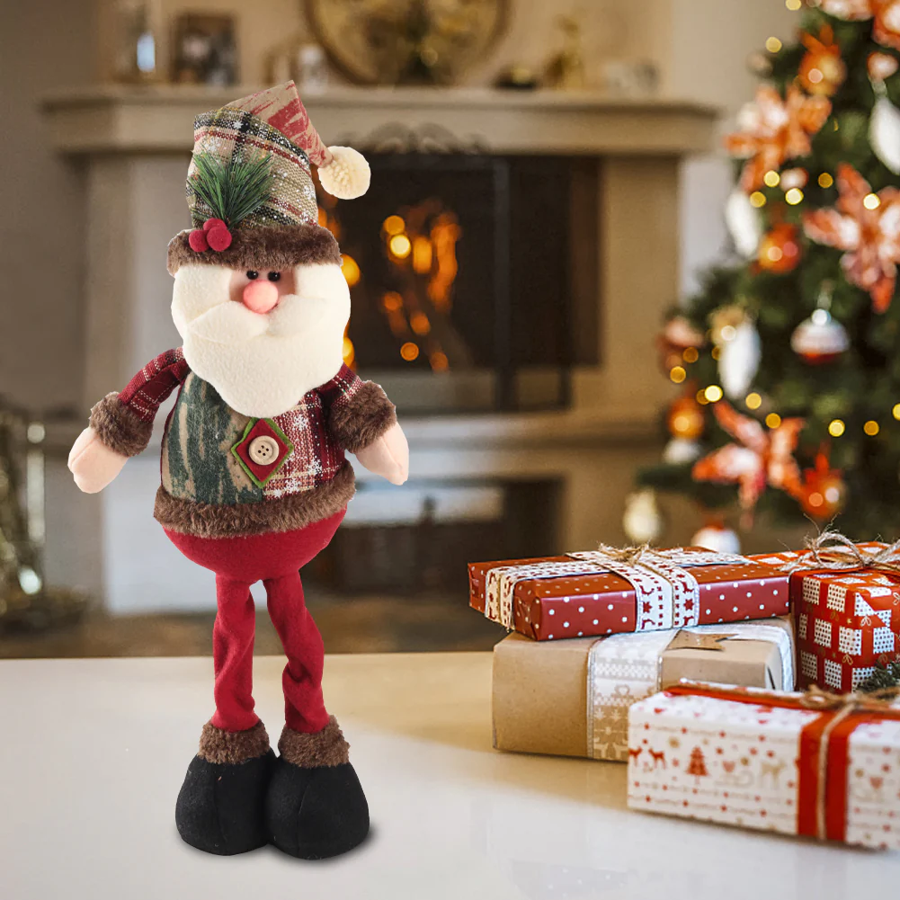 Lifeideas Santa Claus Standing Christmas Plush Doll Ornament - Image 3