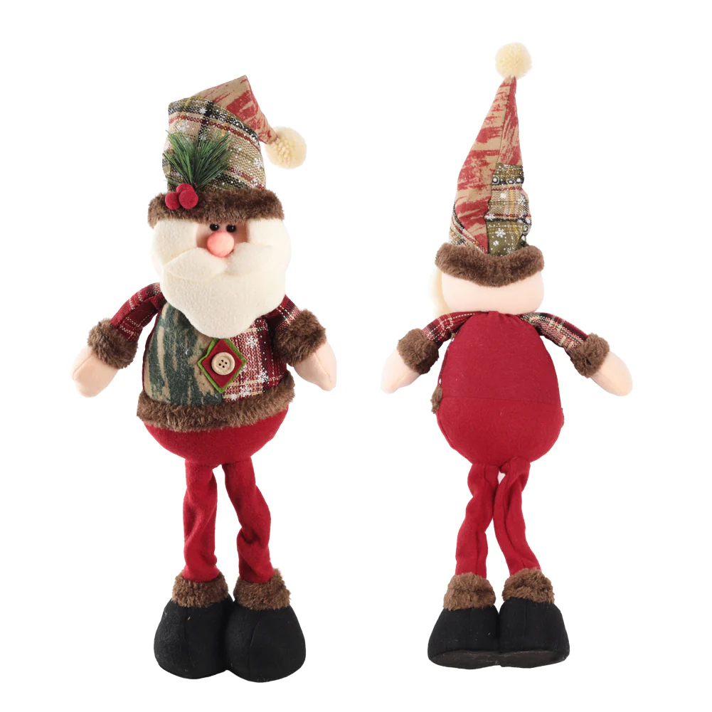 Lifeideas Santa Claus Standing Christmas Plush Doll Ornament - Image 4