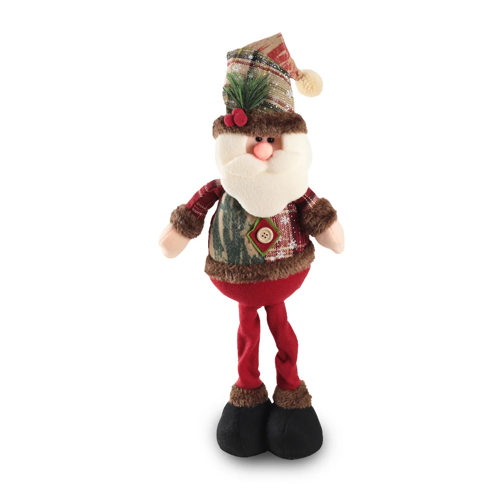 Lifeideas Santa Claus Standing Christmas Plush Doll Ornament - Image 6