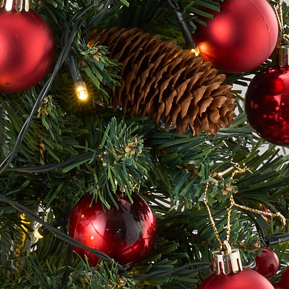 Lifeideas Set of 2 Artificial Christmas Trees with LED Decorations - Image 3