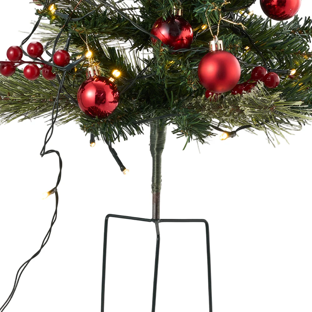 Lifeideas Set of 2 Artificial Christmas Trees with LED Decorations - Image 4