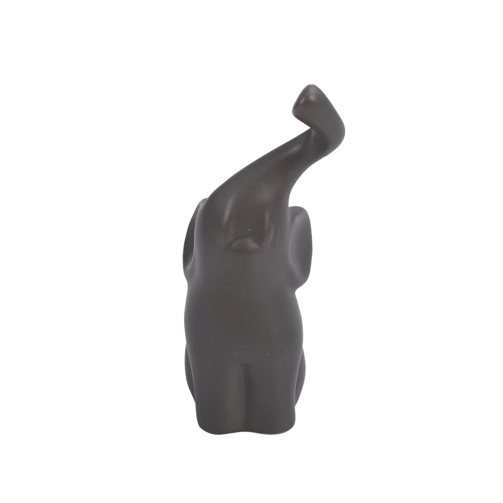 Lifeideas Set Of 2 Ceramic Couple Elephant Ornaments Decoration Figurine - Image 6