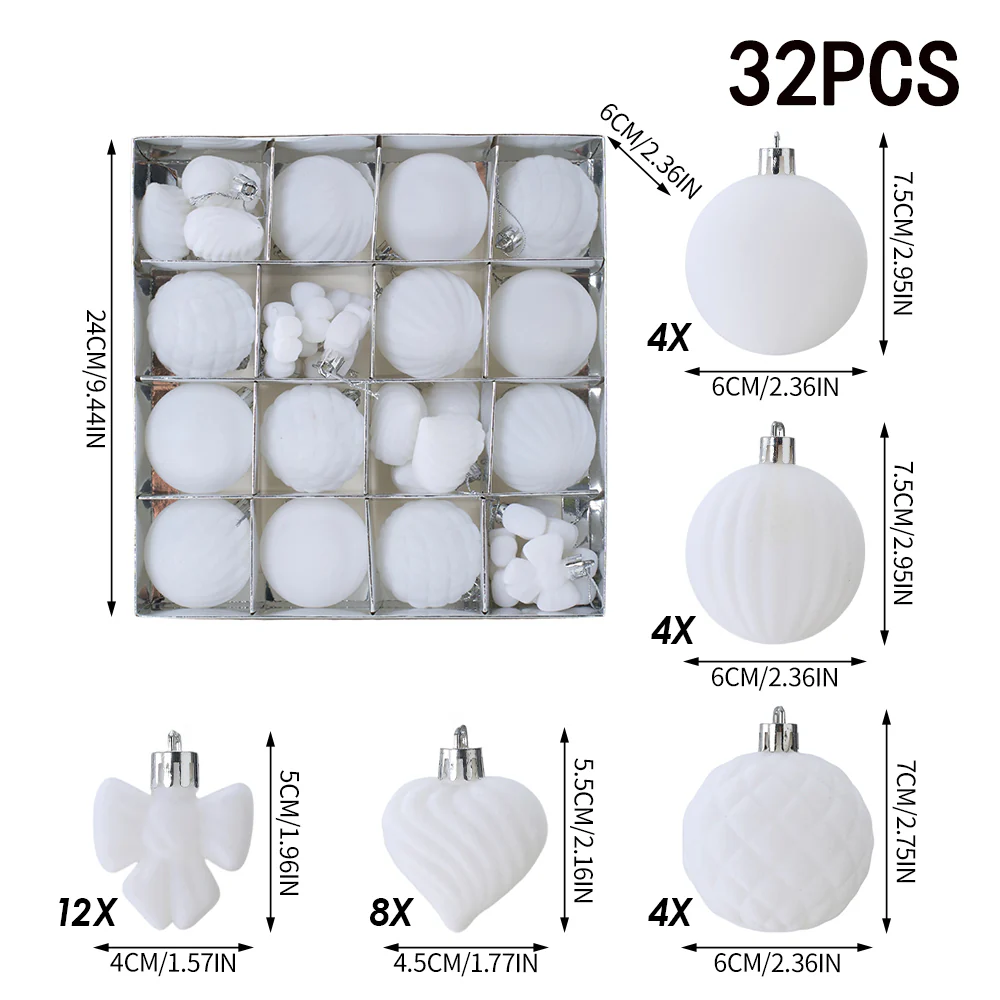 Lifeideas Set of 32 Christmas Ornaments - Image 9