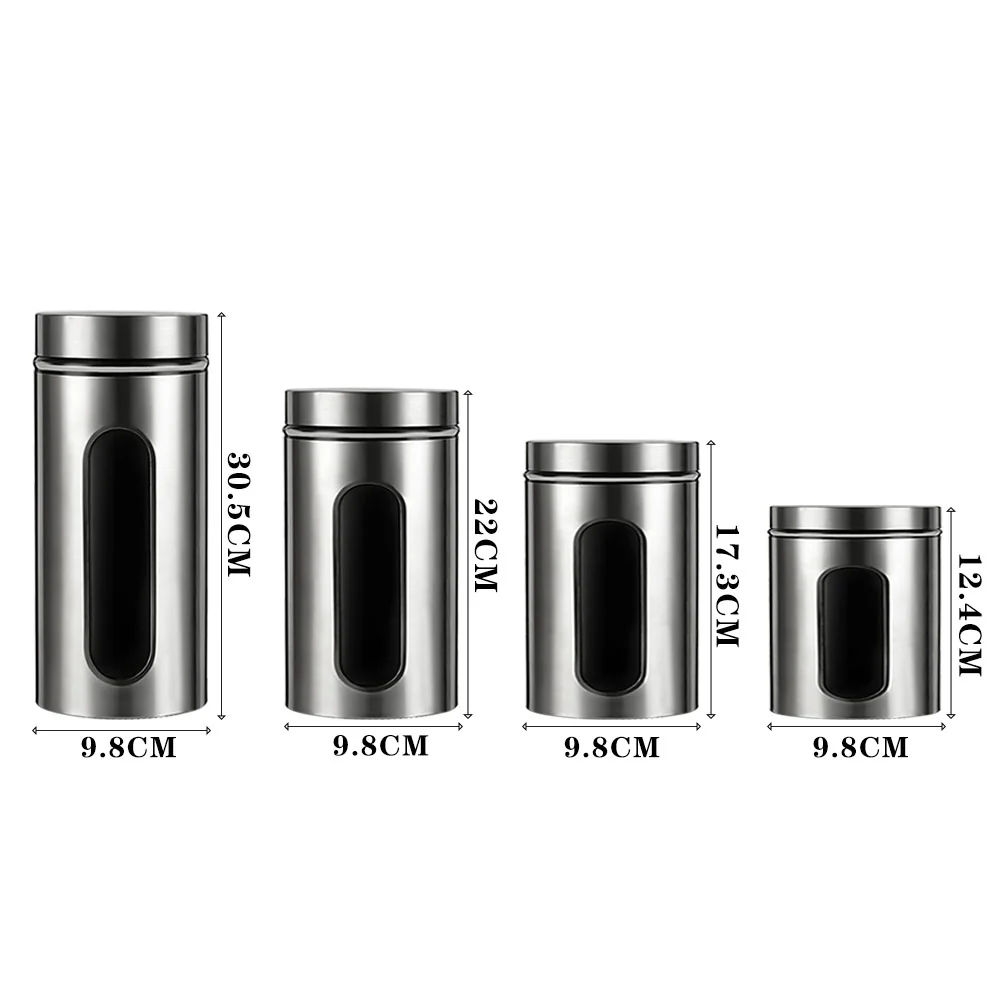 Lifeideas Set Of 4 Stainless Steel Food Storage Containers - Image 7