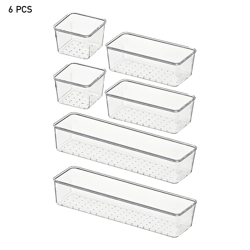 Lifeideas Set Of 6 Transparent Desktop Organisers - Image 8