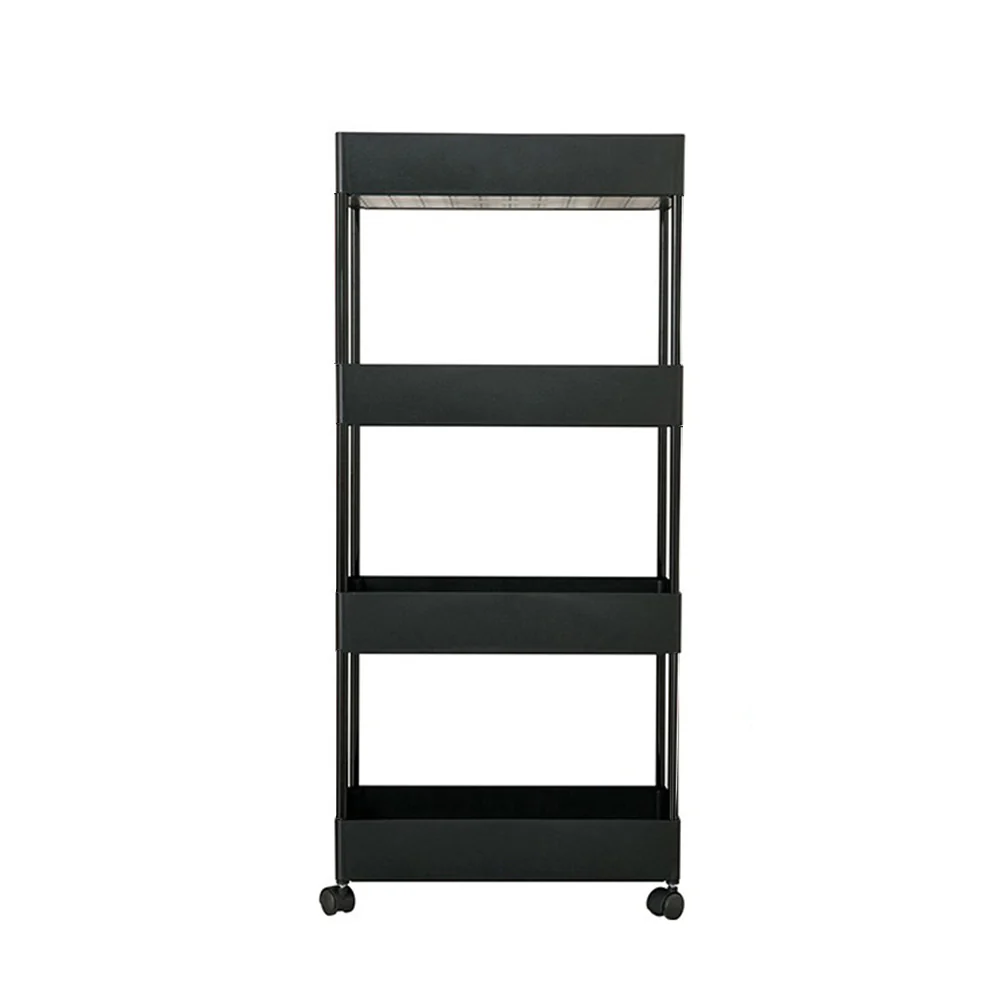 Lifeideas Slim 4 Shelf Organizer Trolley With Wheels - Image 3