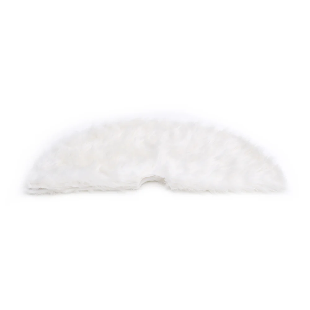 Lifeideas Snow White Plush Tree Skirt for Holiday Decor - Image 5