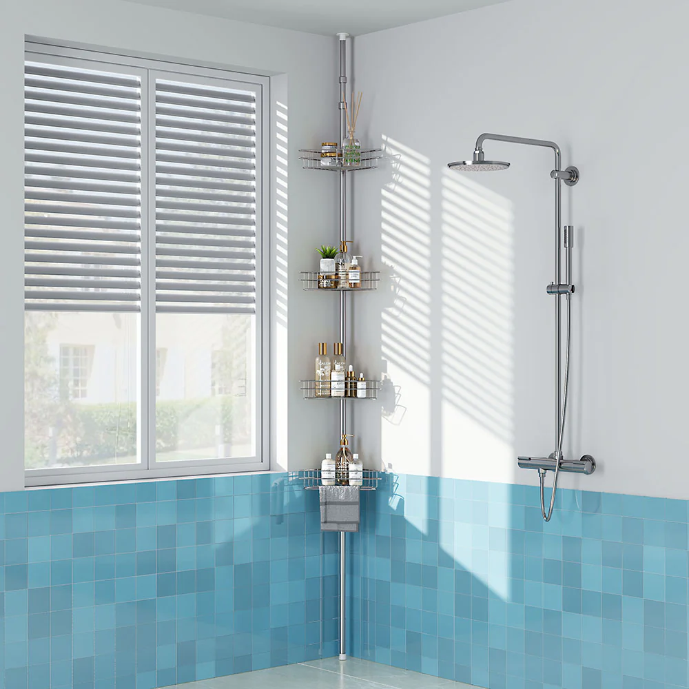 Lifeideas Space-Saving Bathroom Corner Organizer Tower - Image 2