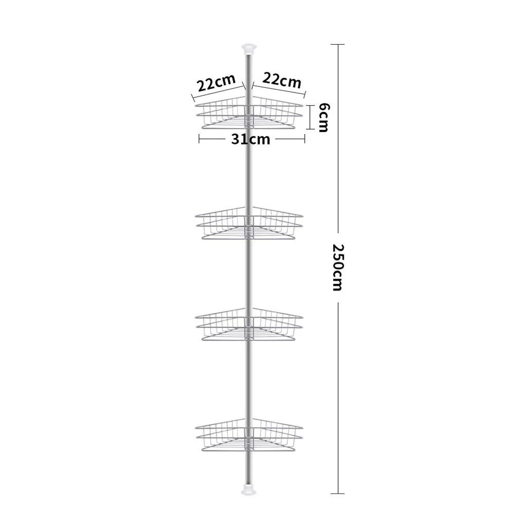 Lifeideas Space-Saving Bathroom Corner Organizer Tower - Image 3