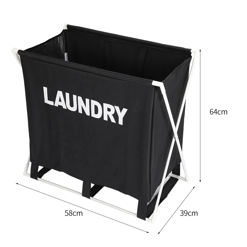 Lifeideas Space-Saving Laundry Basket with Handles - Image 6